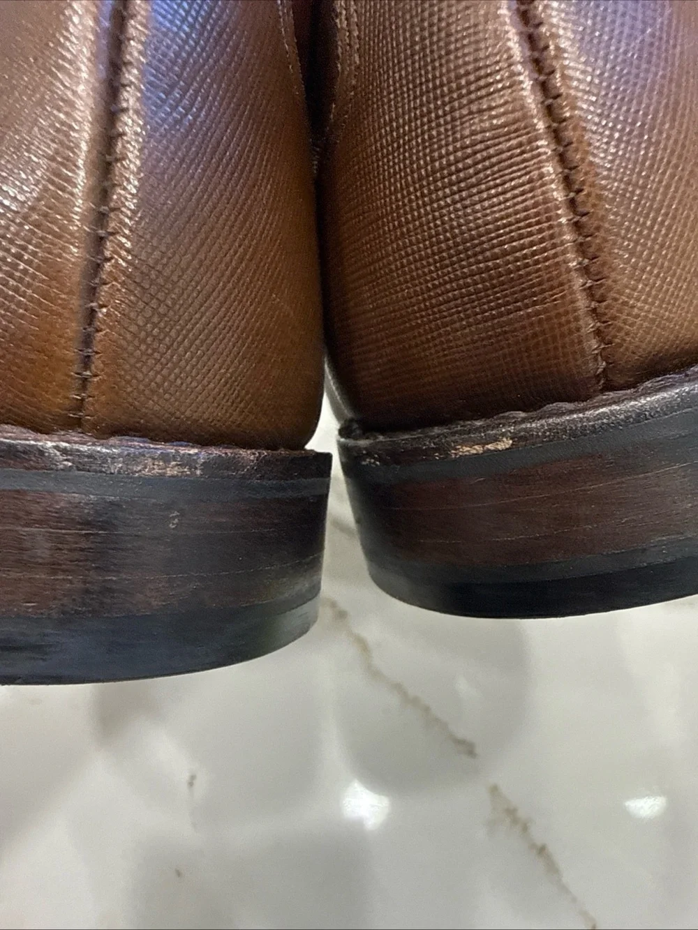 Allen Edmonds Park Avenue Brown Soffiano Cap-Toe Oxford Dress Shoes Sz 9 D